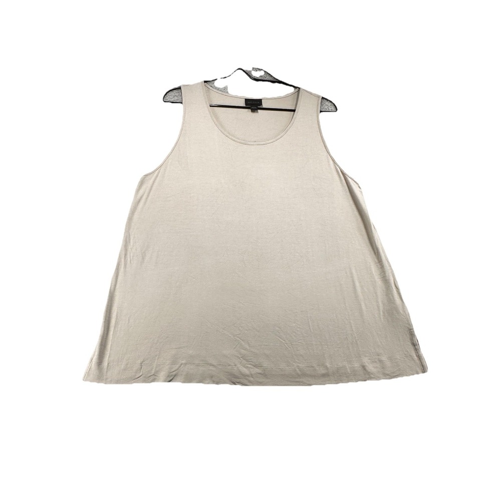 J Jill Wearever Collection Ranyon Tank Top  Beige‎ Size L